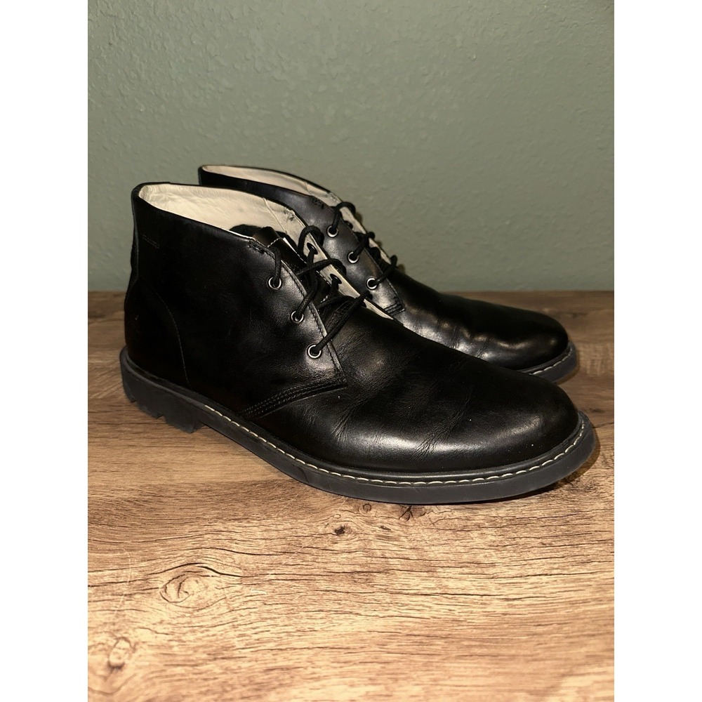 Timberland Belanger Chukka Men's Black Full Grain Waterproof Leather Boots A2NK4